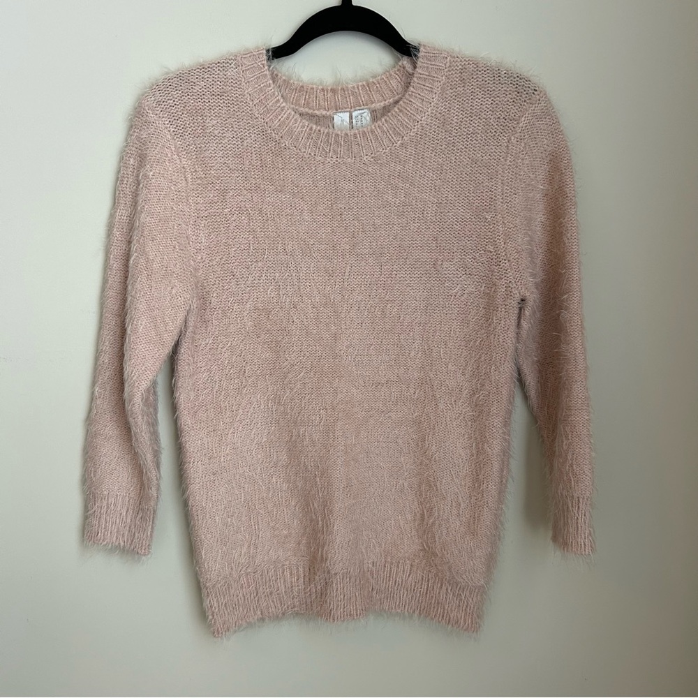 Forever 21 Blush Pink Super Soft Pullover Crew Neck Knit Sweater Size S